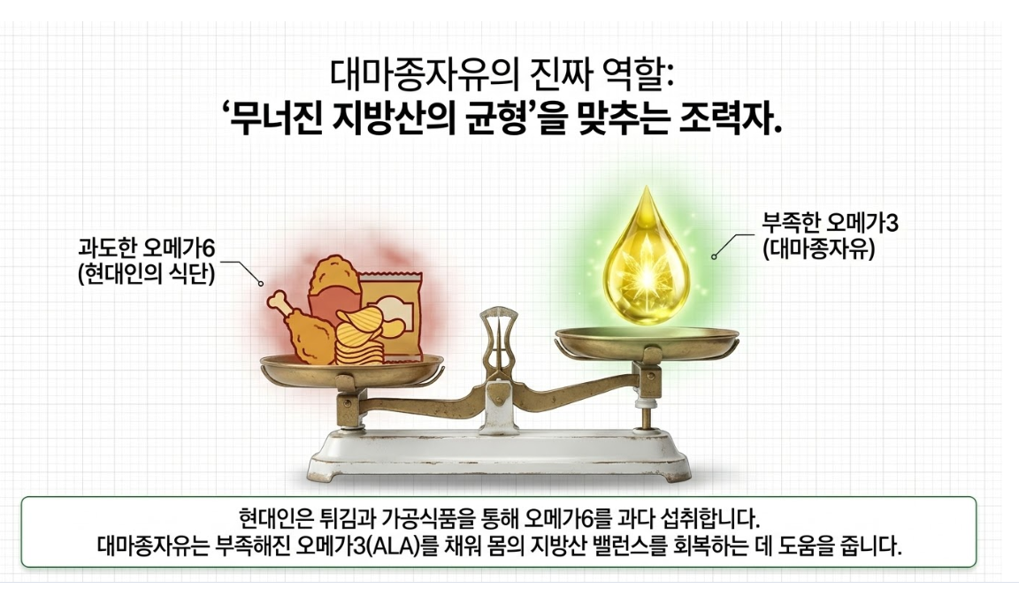대마종자유 오메가3와 오메가6 비율